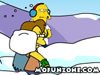 Simpsons Snowball Fight